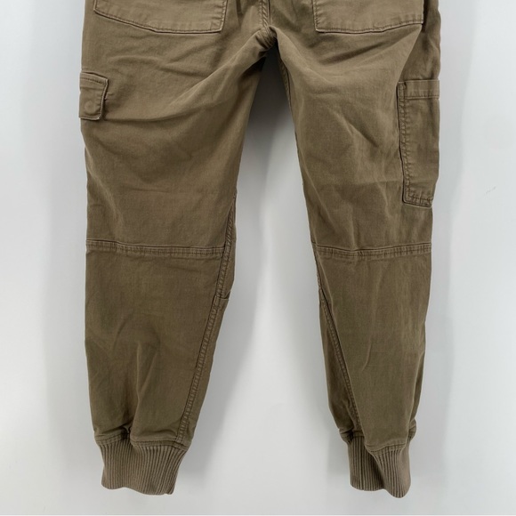 Vince Womens Cargo Jogger Pants Olive Khaki Cotton Blend 6 - Picture 10 of 11